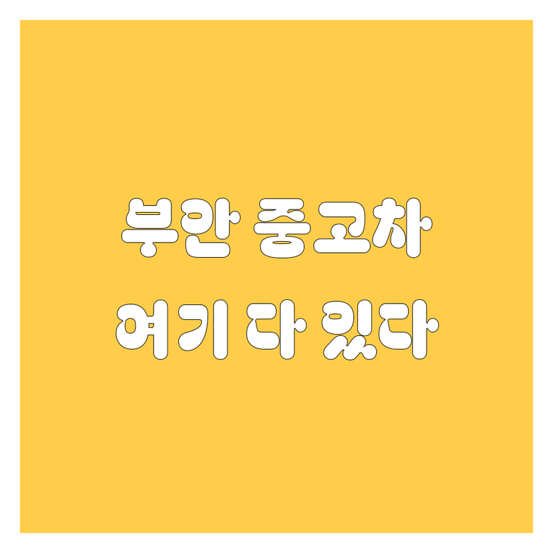 부안군 중고차, 2025년 최신 정보! 🚗💨 여기서 다 찾았다!