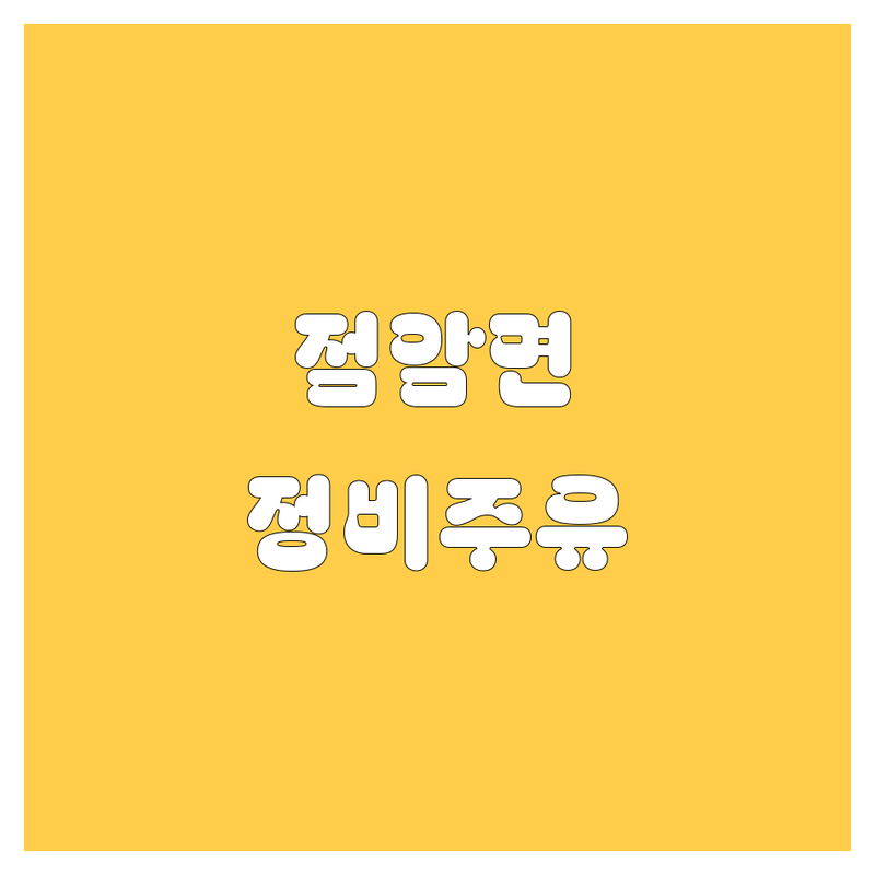 고흥군 점암면 자동차 정비/주유 완벽 가이드