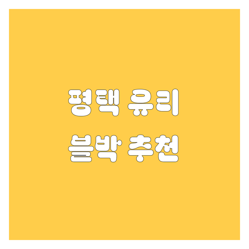 평택 자동차 유리/부품, 블랙박스 추천 | 2024년 최신 정보 총정리
