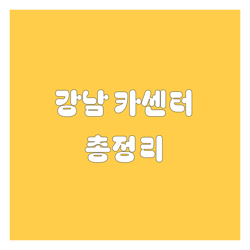 강남 자동차 서비스 완전정복 | 2024-2025 최신 정보 총정리