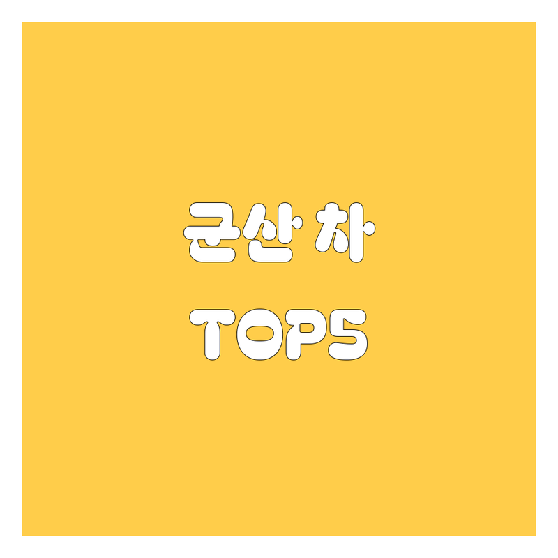 군산 자동차 어디로 갈까? 자동차 고민 해결! | 현지인 추천 TOP5