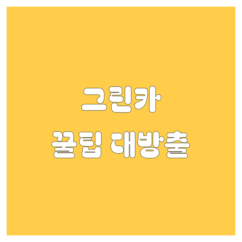 김해 그린카 렌트, 고민 해결! 가격, 업체 비교, 꿀팁까지 싹 다 알려드림 😉
