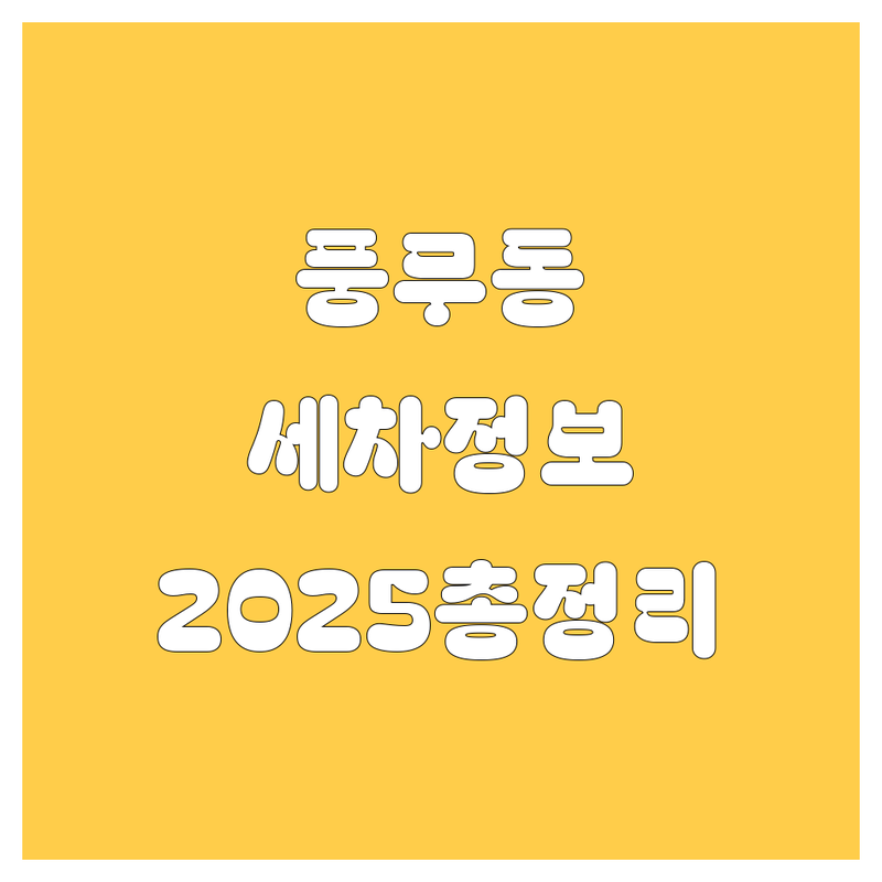 김포 풍무동 자동차 셀프세차, 손세차, 블랙박스 한눈에 비교 | 2025년 최신 정보 총정리