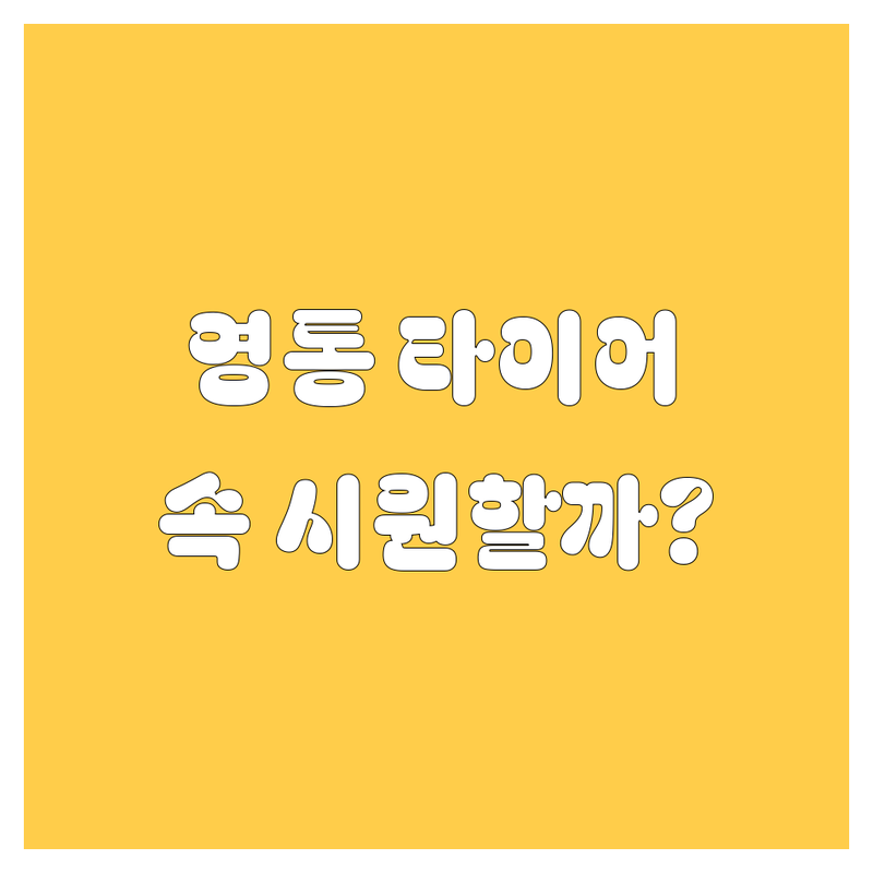 수원 영통 타이어 교체, 어디서 해야 속 시원할까? 🚗💨 2024년 찐 추천 가이드!