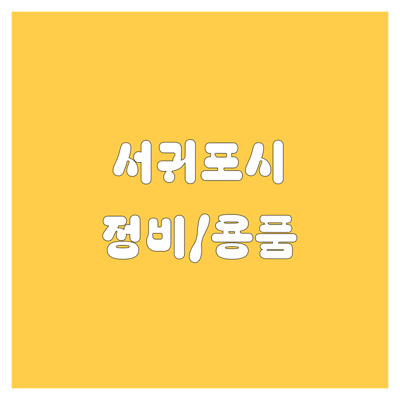 서귀포시 자동차 정비/용품 최강 가이드 | 2024 최신판!