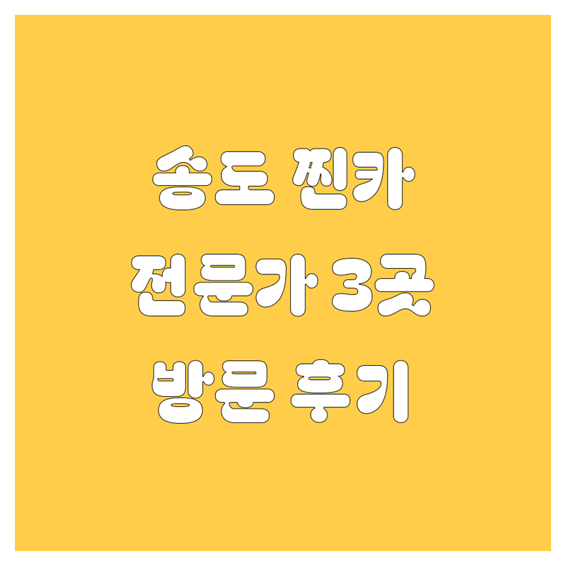 인천 연수구 송도동에서 찾은 찐! 자동차 전문가 3곳 | 직접 방문 후기 포함