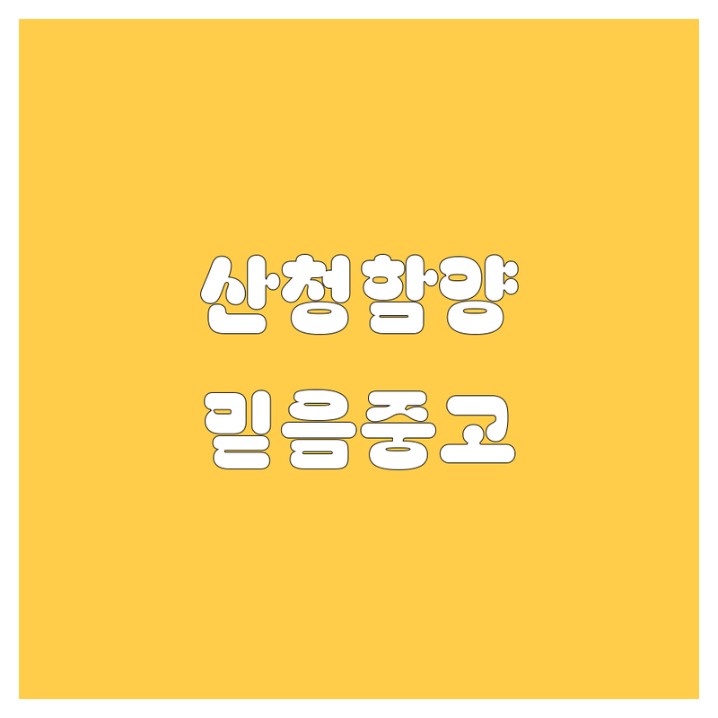 🚗 산청/함양에서 믿을 수 있는 중고차, 여기 다 있소! 💯
