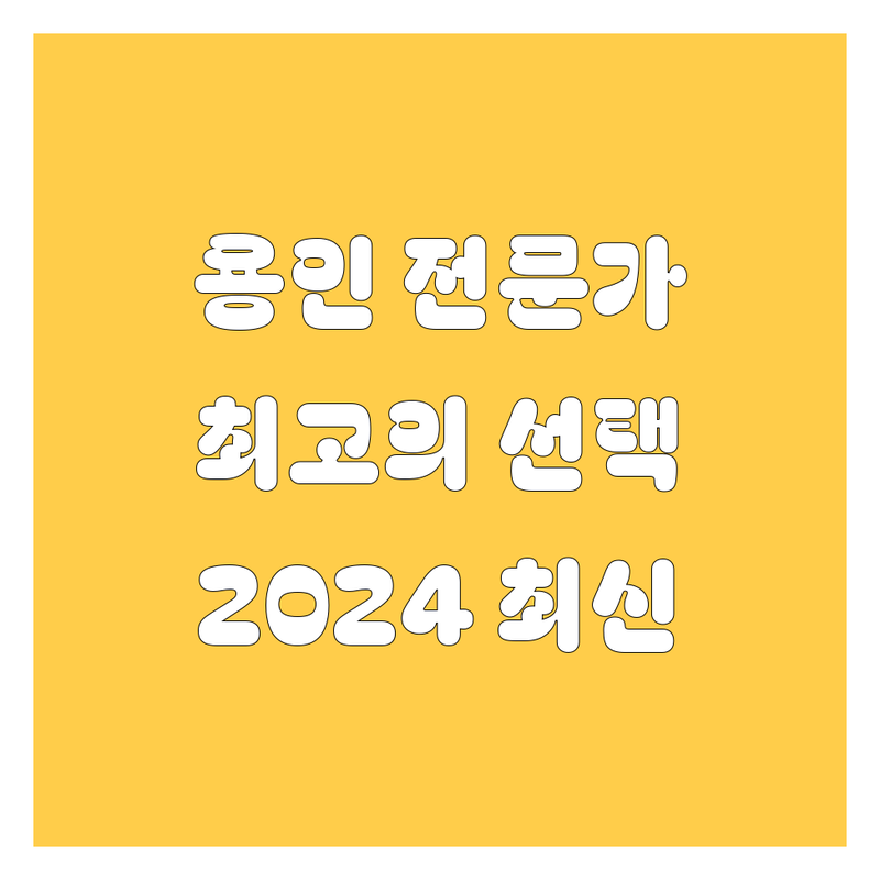 용인 자동차 전문가들이 추천하는 최고의 선택 | 2024 최신 정보 총정리