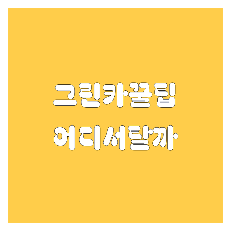 서울에서 그린카 어디서 관리할까? 🚗 전문가 추천 완벽 가이드!